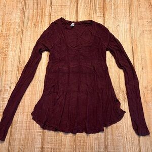 Free People long sleeve shirt